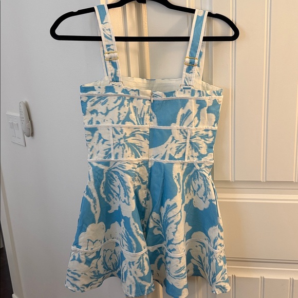 Sabo Maliyah Dress - Floral Blue and White Dress - Picture 6 of 9